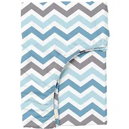 Простирадло на резинці Cosas Grey Zigzag CS2 160х200х20 см (ZigGreyBlue_160х200x20)