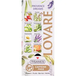 Чай Lovare Tisanes Provence Dreams бленд трав’яного та плодового чаю з квітами 36 г (24 шт. х 1.5 г) - мініатюра 4