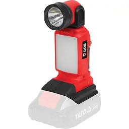 Ліхтар акумуляторний COB і SMD-діод. YATO 18 В 2.5/1.2 Вт 250/100 Lm оберт-90°/180° (YT-829691) - мініатюра 2