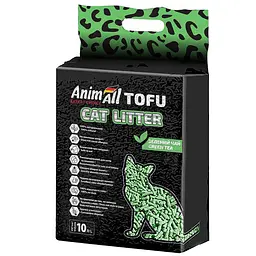 Соєвий наповнювач AnimAll Tofu Green Tea з ароматом зеленого чаю для котів 10 літрів 4.66 кг