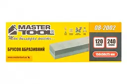 Точильний камінь для заточування брусок абразивний Mastertool 150 х 50 х 25 мм х P120/240 08-2002 - мініатюра 2