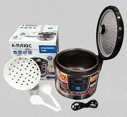 Мультиварка A-Plus 1466G з антипригарною чашею 5 л 10 програм 1000 Вт - мініатюра 3
