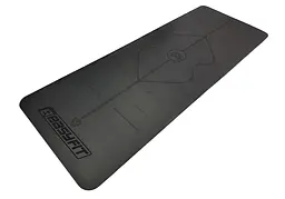Килимок для йоги професійний Pro каучук 5 мм Чорний EasyFit fit0025092 - мініатюра 2