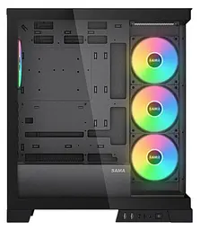 Корпус SAMA V50 без БЖ (V50-BKADA4X1-GL) Black - мініатюра 5