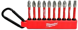 Біти Shockwave carabiner2 сталь набір 10шт Milwaukee hoz0013186