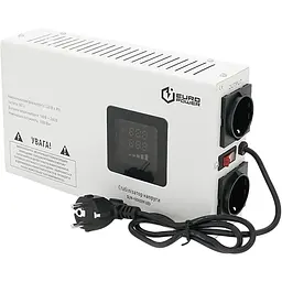 Стабілізатор напруги релейний настінного монтажу Europower SLIM-1000SBR LED 1000VA 700W 140-270Vac SHUKO 2 Q1
