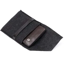 Чоловічий шкіряний гаманець GRANDE PELLE 9х10х1 см acs0016024 - мініатюра 5