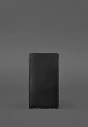 Шкіряний чохол для iPhone 13 Чорний Краст BlankNote - мініатюра 2