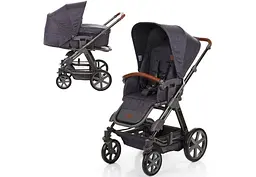 Універсальна коляска 2 в 1 ABC Design TURBO 4T Diamond Collection Asphalt сіра (1200144/1907) - мініатюра 2