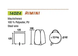 Намет технічний High Peak Rimini Blue (14023) - мініатюра 2