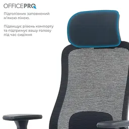Офісне крісло OfficePro Wave OC670-B-B-B (OC670-B-B-B) - мініатюра 14