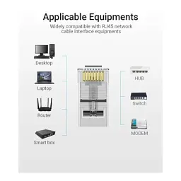 Конектор RJ45 UTP Cat.6 Modular 10 шт. Vention (IDDR0-10) - мініатюра 6