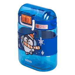 Дитяча пляшка для води Dodo Penguin 560 мл з ремінцем, синій Yiwu HP-14-36BL - мініатюра 2