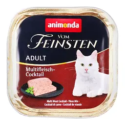 Вологий корм для котів Animonda Vom Feinsten Adult Multi Meat Cocktail, мультим'ясний коктейль, 100 г - мініатюра 2