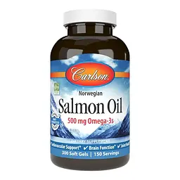 Жирні кислоти Carlson Labs Salmon Oil, 300 капсул
