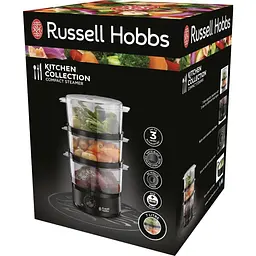 Пароварка Russell Hobbs Kitchen Collection 400 Вт чорний (26530-56) - мініатюра 2