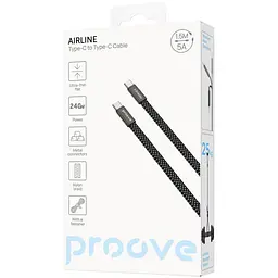 Кабель Proove AirLine Type-C to Type-C 240W (1.5m) black (CCAI24002201) - мініатюра 2