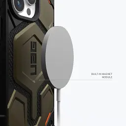 Чохол-накладка Urban Armor Gear Monarch Pro Magsafe для Apple iPhone 15 Pro Kevlar Elemental Green (11422111397B) - мініатюра 4
