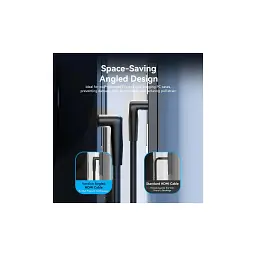 Кабель мультимедійний HDMI M to HDMI M 1.0m 4K60Hz 90° corner black Vention (ALRBF) - мініатюра 5