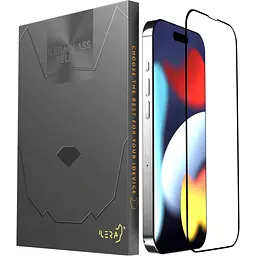 Захисне скло iLera DeLuxe Full Cover Glass для Apple iPhone 15 Pro Max (iLFCDL15PrMx) [92539] - мініатюра 2