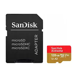 Карта памяти SanDisk 128GB microSD class 10 UHS-I Extreme For Action Cams and Dro (SDSQXAA-128G-GN6AA)