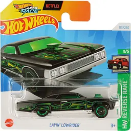 Базова машинка Hot Wheels HW Reverse Rake Layin' Lowrider чорна (5785) 