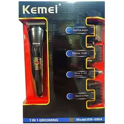 Машинка для стрижки Kemei KM-590A 7 в 1 (MER-13409_493) - мініатюра 3