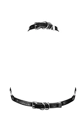 Портупея на груди Obsessive A740 harness black, штучна шкіра - мініатюра 2