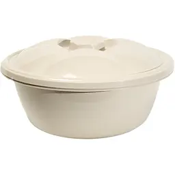Миска Stars Plast кругла з кришкою 4.5 л бежева (94036/беж)