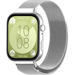 Ремінець DK CDK для Huawei Watch Fit 4 Pro Metal Milanese Loop Magnetic (017793) (silver) - мініатюра 2