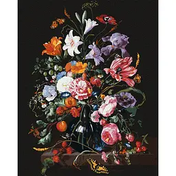 Картина за номерами Ваза з квітами та ягодами © Jan Davidsz. de Heem Ідейка KHO3208 40х50 см