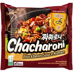 Локшина рамьон з соусом з чорних бобів Chacharoni Samyang 140г