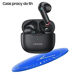 Навушники Bluetooth Usams TWS NX10 | BT5.2, 35/320mAh, 5h | black - мініатюра 4
