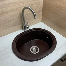 Кухонна мийка Adamant Circum 500x425x180 mokko 629223, Коричневий - мініатюра 2