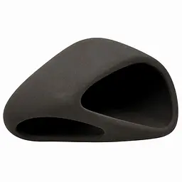 Декорація Hobby Wave Cave 2 dark 17x16x8,5 см - керамічне укриття для риб і креветок в акваріумі (41656)