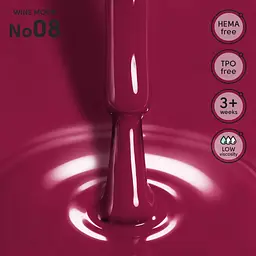 Гель-лак Shelly 08 Wine Mood 12 мл - мініатюра 2