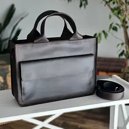 Жіноча шкіряна ділова сумка GS коричнева (А4 002 кор) 350