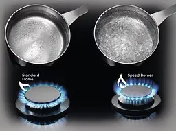 Варильна поверхня газова на склі Electrolux 60 см чугун чорний - мініатюра 10