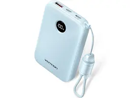 Зовнішній акумулятор (Power Bank) Vention 10000mAh 22.5W Blue (FKAL0-C)
