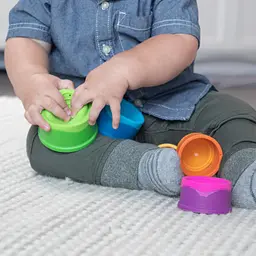 Пірамідка Fat Brain Toys dimpl stack Чашки тактильна (F293ML) - мініатюра 6