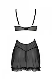 Еротичний пеньюар Passion MARINA CHEMISE, L/XL, black - мініатюра 4