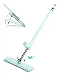 Швабра миюча Good Idea Spin Mop з віджимом 360 для миття підлог з мікрофіброю 120х35х11 см Бірюзовий - мініатюра 3