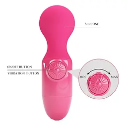 Вібромасажер Pretty Love Mini Stick Little Cute 12 см рожевий - мініатюра 7