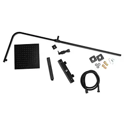 Душова система Yoka Gira 25 Black з термостатом BP.GIRA-THERM-25-BLK, Чорний матовий - мініатюра 10