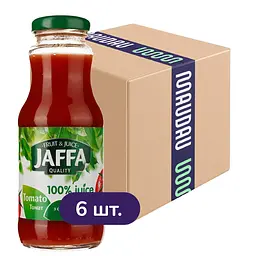 Упаковка сока Jaffa Томатный с солью 1.5 л (250 мл х 6 шт.)