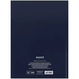 Книга записна Axent A4 One color, 96 аркушів, клітинка, синя (8426-3-A) - мініатюра 5