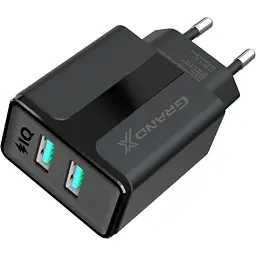 Зарядний пристрій Grand-X 5V 2,1A Black + cable USB-Lightning (CH15LTB) - мініатюра 4