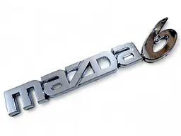 Емблема напис Mazda 6 Хром 190х26х39 мм (на скотчі)