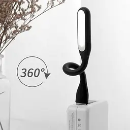 USB LED лампочка гнучка 3W, холодне світло чорна - мініатюра 4
