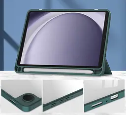 Чохол-книжка BeCover Smart Case для Samsung Galaxy Tab A9 Dark Green [710357] [100144] - мініатюра 7